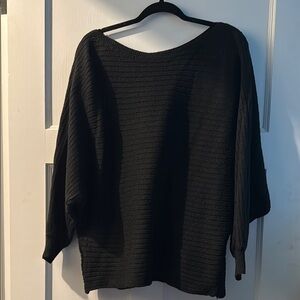 SHEIN Black Off-the-Shoulder Sweater